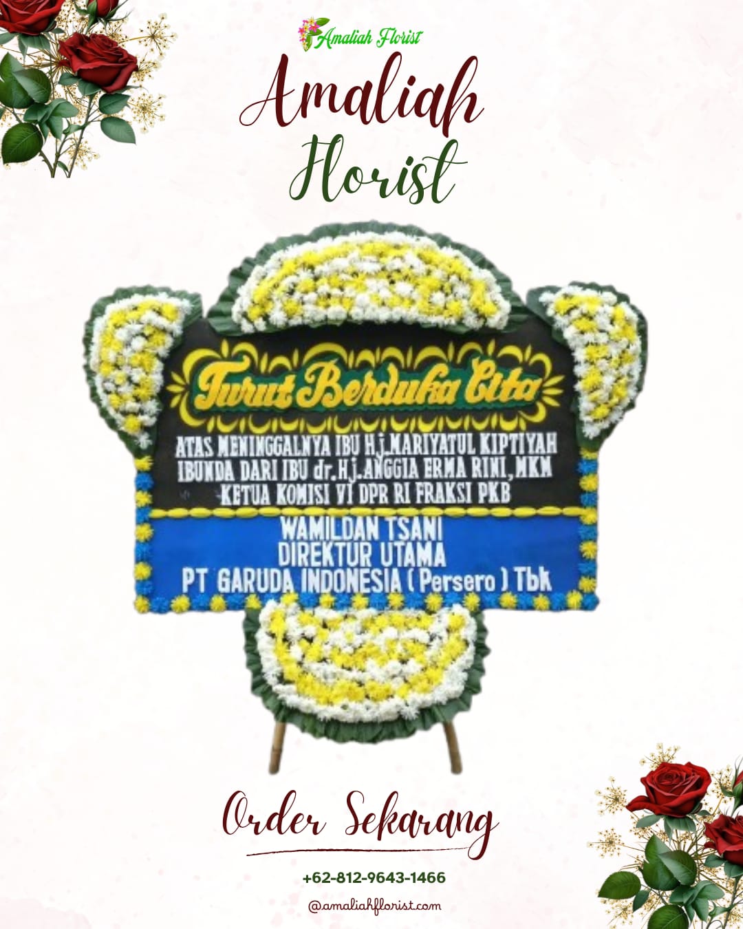 Papan Bunga Duka Probolinggo